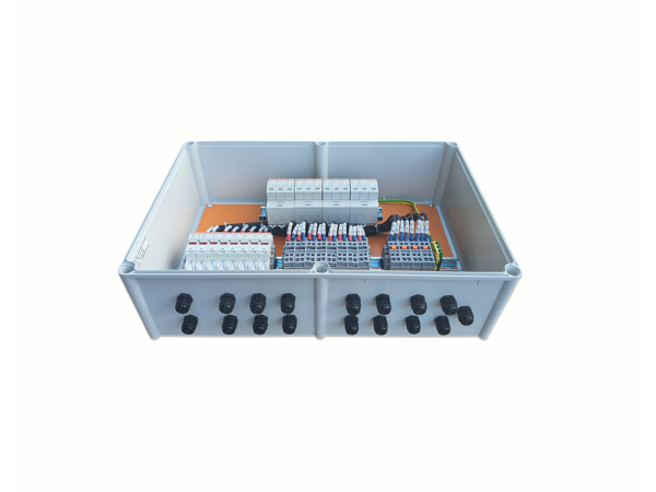Tủ điện DC solar 8 in 8 out (Fuse box) | Model: COMB-BOX8FBS
