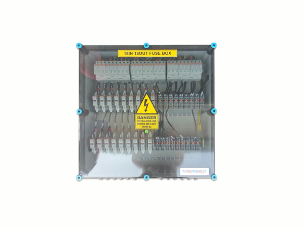 Tủ Điện DC Solar Mersen 18 in 18 out (Fuse box) – Model: COMB-BOX18FBS