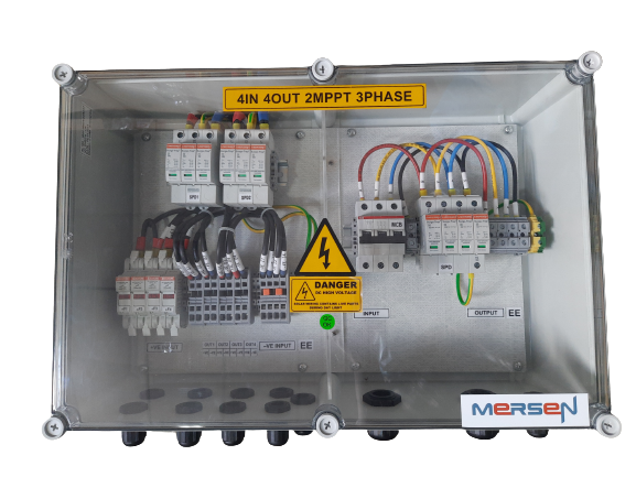 Tủ Điện AC/DC Solar Mersen 4 in 4 out (Fuse box) – Model: COMB-BOX4FBS