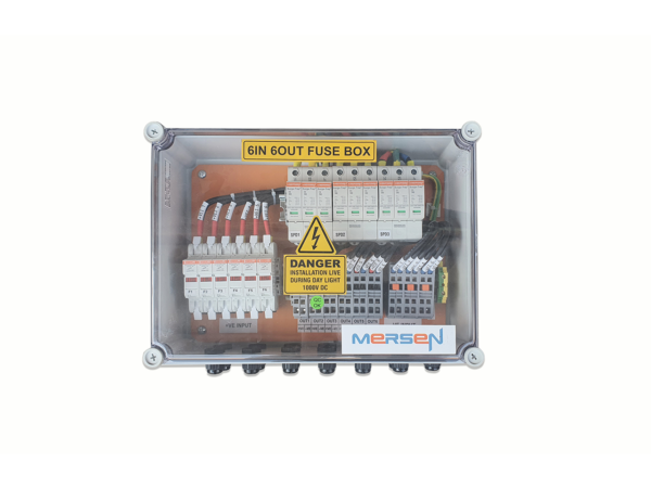Tủ Điện DC Solar Mersen 6 in 6 out (Fuse box) | COMB-BOX6FBS