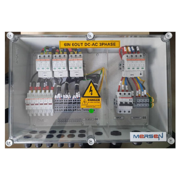 Tủ điện AC/DC Solar Mersen 6 in 6 out (Fuse Box) | COMB-BOX6FBS