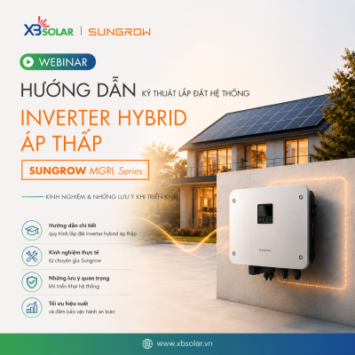 WEBINAR Hướng Dẫn Lắp Đặt Inverter Hybrid Sungrow MGRL Series