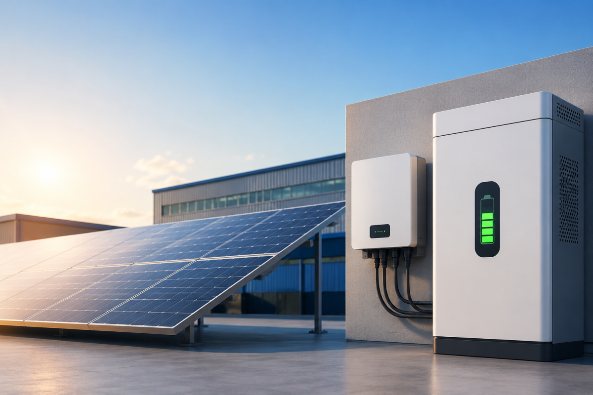Điện Mặt Trời Kết Hợp Pin Lưu Trữ BESS Cho Doanh Nghiệp 2026
