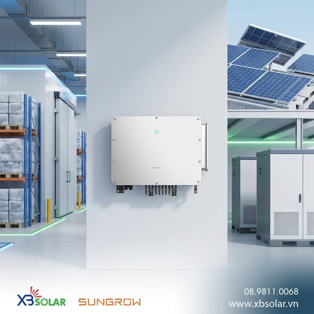 Backup điện cho kho lạnh cứu nguy 99% hàng hóa (Chủ kho cần biết) 1 backup điện cho kho lạnh (hệ thống hybrid solar + lưu trữ)