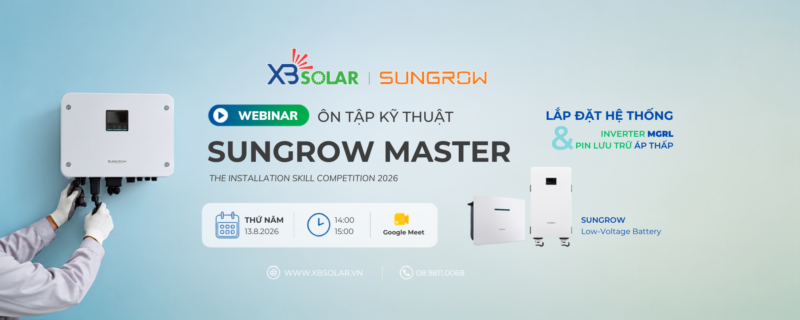 Cách lắp đặt inverter Sungrow MGRL và battery MBL160