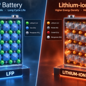 Trang chủ 90 So sánh cấu trúc hóa học và sự ổn định của pin LFP so với pin Lithium-ion truyền thống.