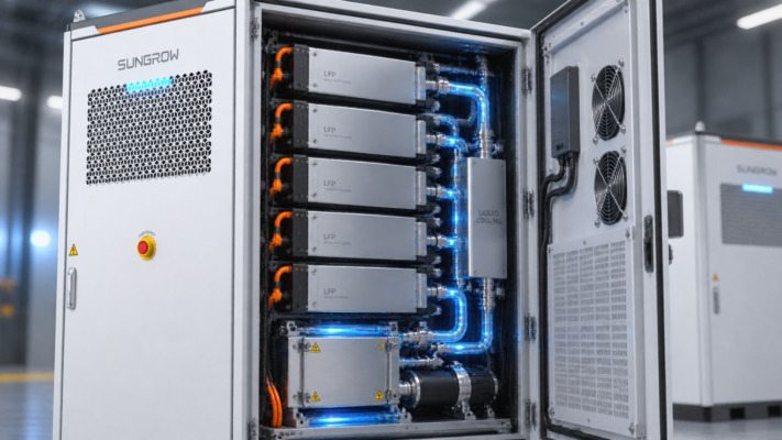 Đón Sóng DPPA: Đánh Giá BESS Sungrow 257kWh (ST255CS-2H) Cho Nhà Máy 2 Công nghệ làm mát bằng chất lỏng trên tủ lưu trữ điện BESS Sungrow ST255CS-2H.
