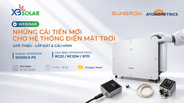 Giới thiệu - Lắp đặt & Cấu hình Inverter SUNGRO SG125CX-P3 và Cảm biến ATONOMETRICS RC22/RC22M/RTD | XBSOLAR